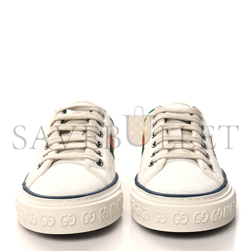 G*u*i jacquard mini gg monogram web womens 1977 tennis sneakers